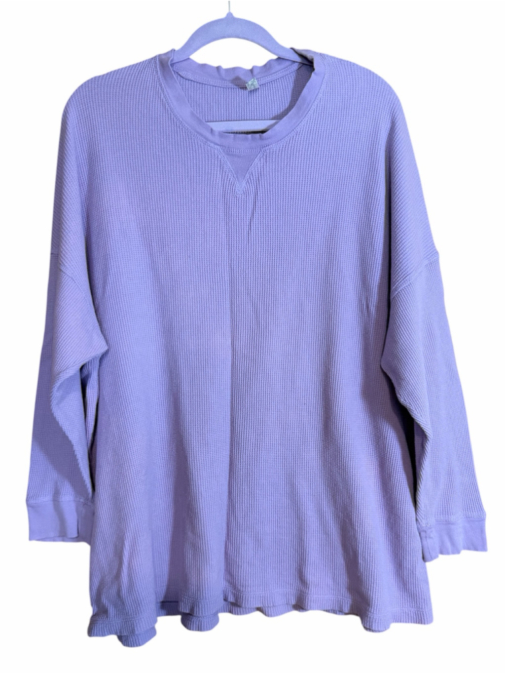 Free People Intimately Early
Night Thermal Pullover oversized lilac purple small